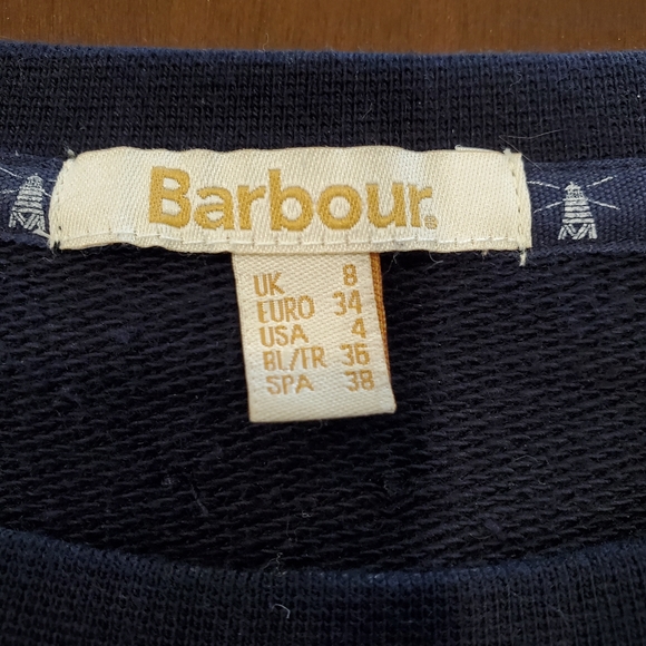 Worn Once- Barbour Navy Striped Sweater!!🌺🌺🌺 - Picture 5 of 8